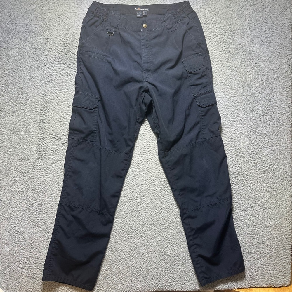 5.11‎ Tactical Series Mens Black Cargo Pants 34x34 Ripstop Work Trousers